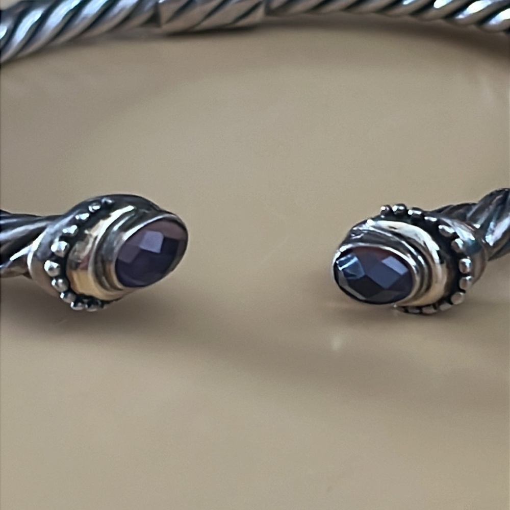 Samuel Benham Jewelry Company 925 Sterling Silver 18K Gold Accents Bracelet - Picture 3 of 14